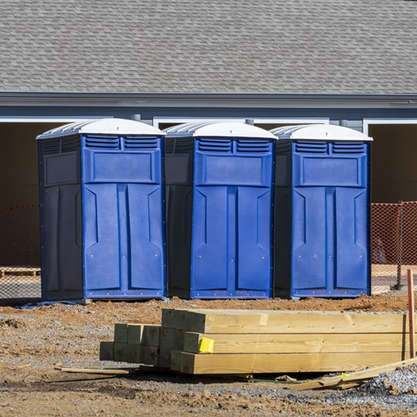 how do you ensure the portable toilets are secure and safe from vandalism during an event in Mill Neck